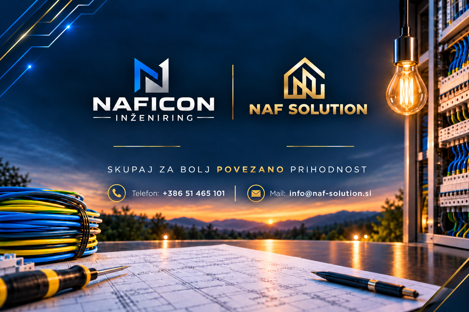 NAFICON inženiring in NAF SOLUTION: skupaj za bolj povezano prihodnost